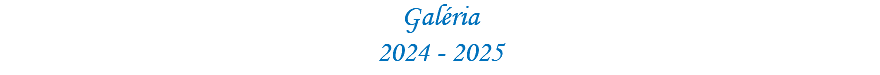 Galéria 2024 - 2025